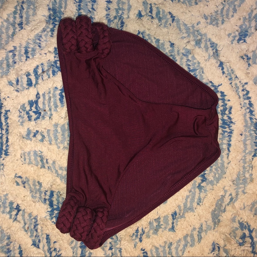 maroon bikini bottoms